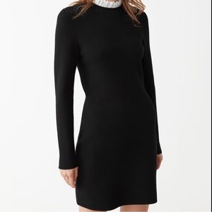 & Other Stories Jacquard Lace Collar Mini Dress - M